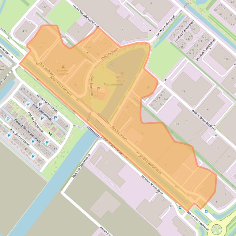 Kaart van postcodegebied 2132PX.