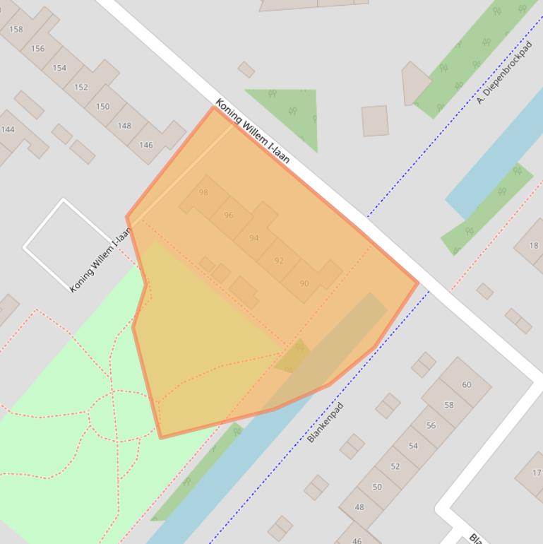 Kaart van postcodegebied 2132RE.