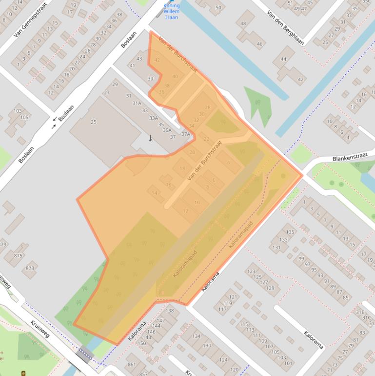 Kaart van postcodegebied 2132RN.
