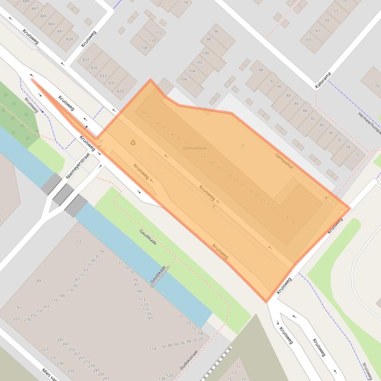 Kaart van postcodegebied 2132RP.