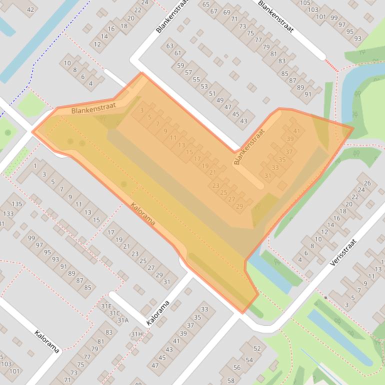 Kaart van postcodegebied 2132RS.