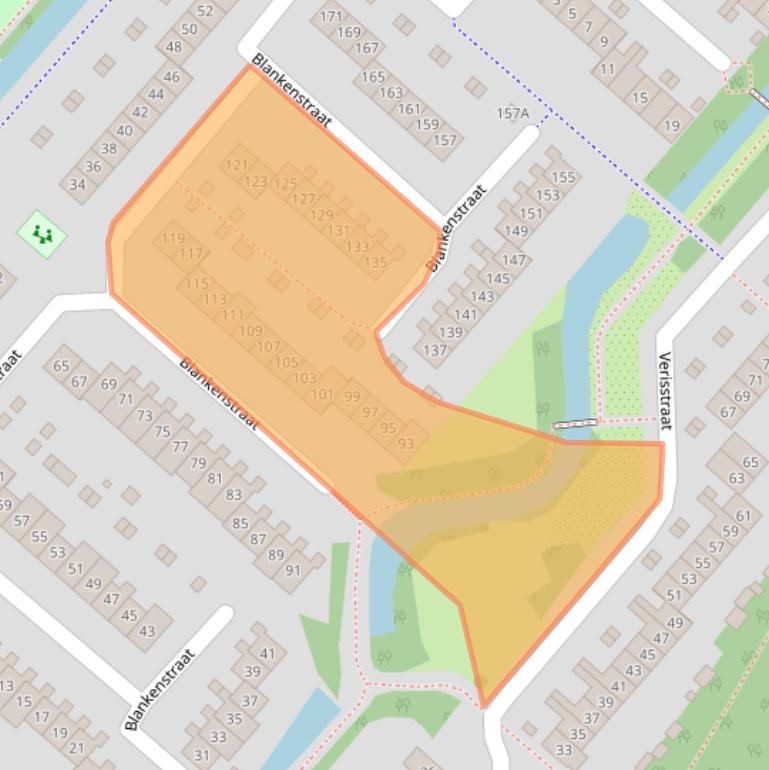 Kaart van postcodegebied 2132RV.