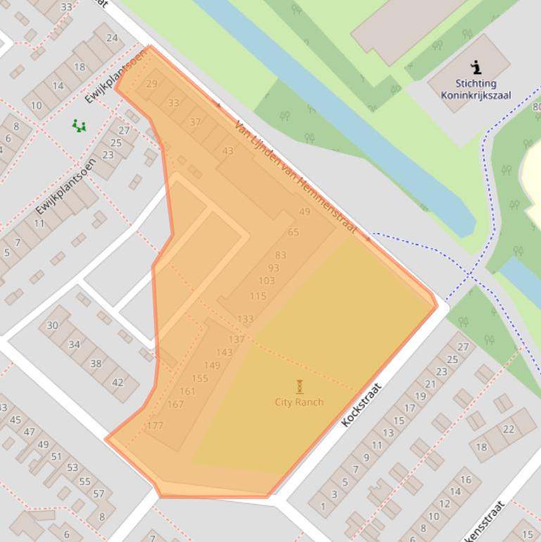 Kaart van postcodegebied 2132SJ.