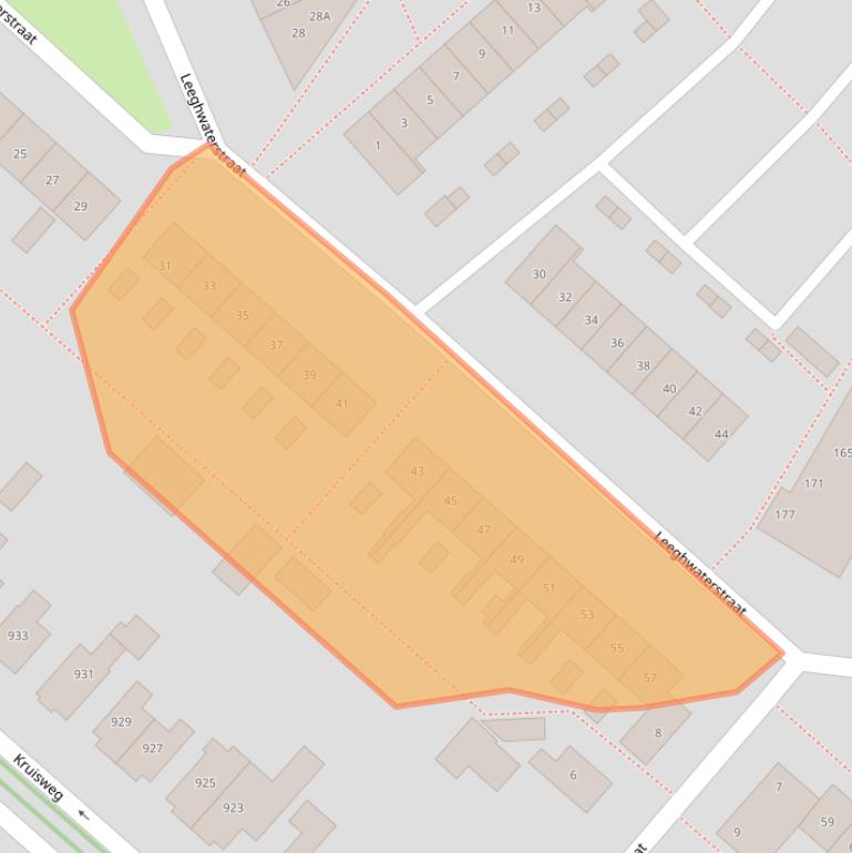 Kaart van postcodegebied 2132SP.