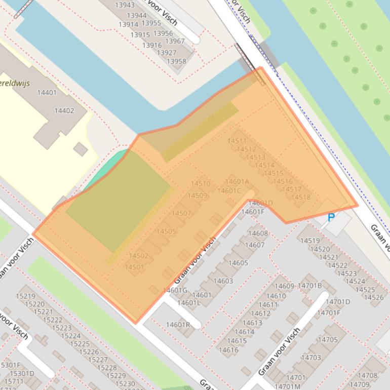 Kaart van postcodegebied 2132VE.