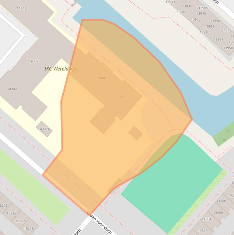 Kaart van postcodegebied 2132VH.