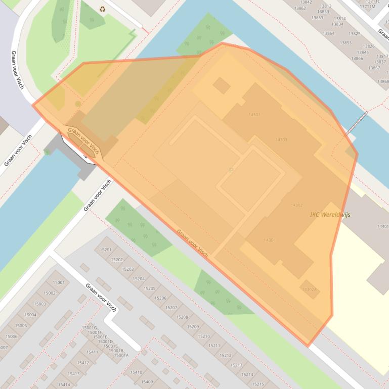 Kaart van postcodegebied 2132VJ.