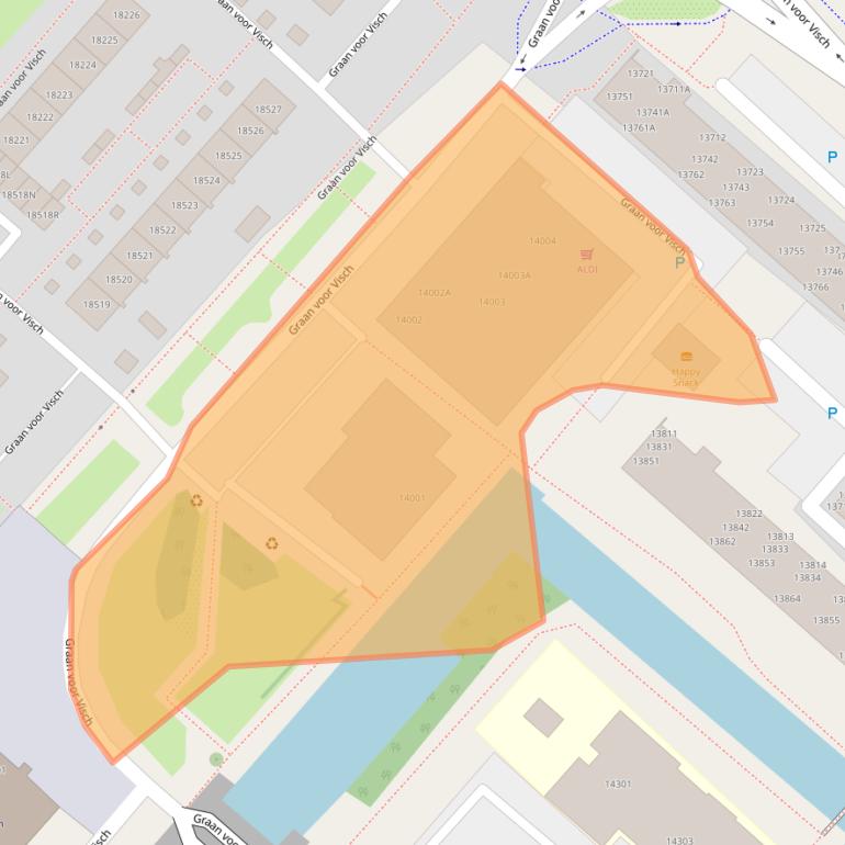 Kaart van postcodegebied 2132VW.