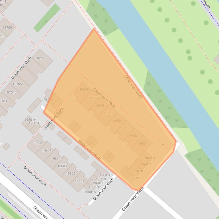 Kaart van postcodegebied 2132WK.