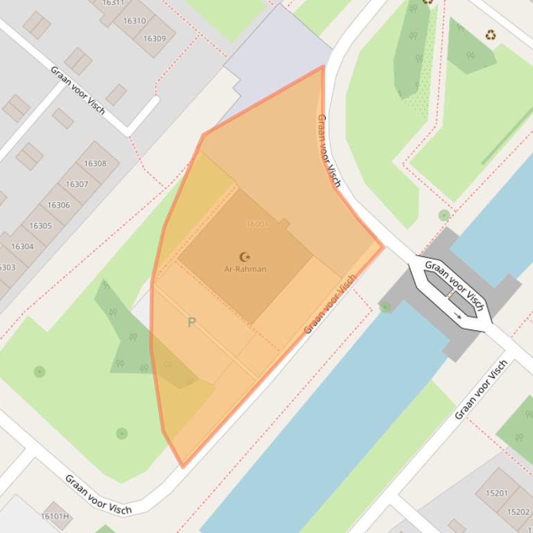 Kaart van postcodegebied 2132XA.