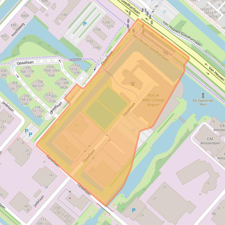 Kaart van postcodegebied 2132XV.
