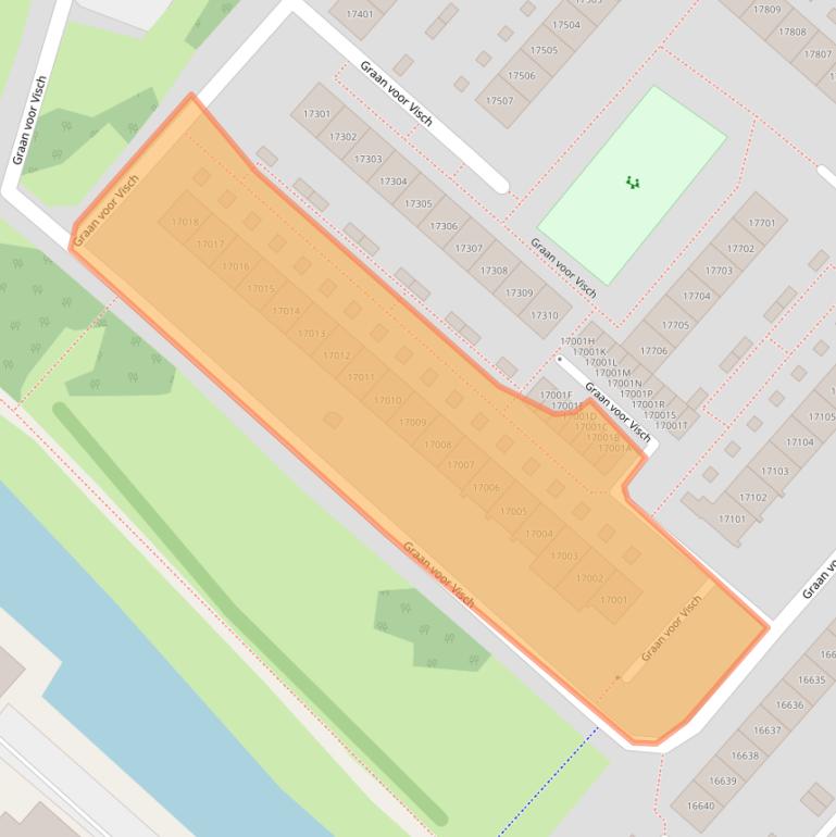 Kaart van postcodegebied 2132ZA.