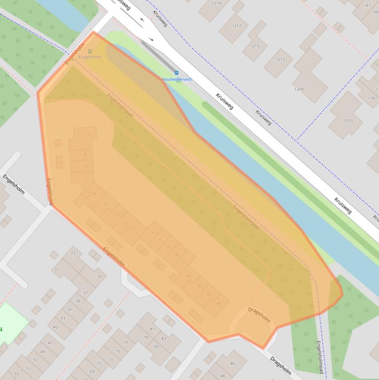 Kaart van postcodegebied 2133AG.