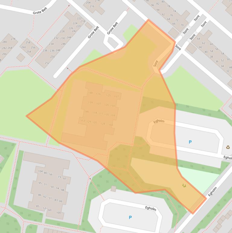 Kaart van postcodegebied 2133BD.