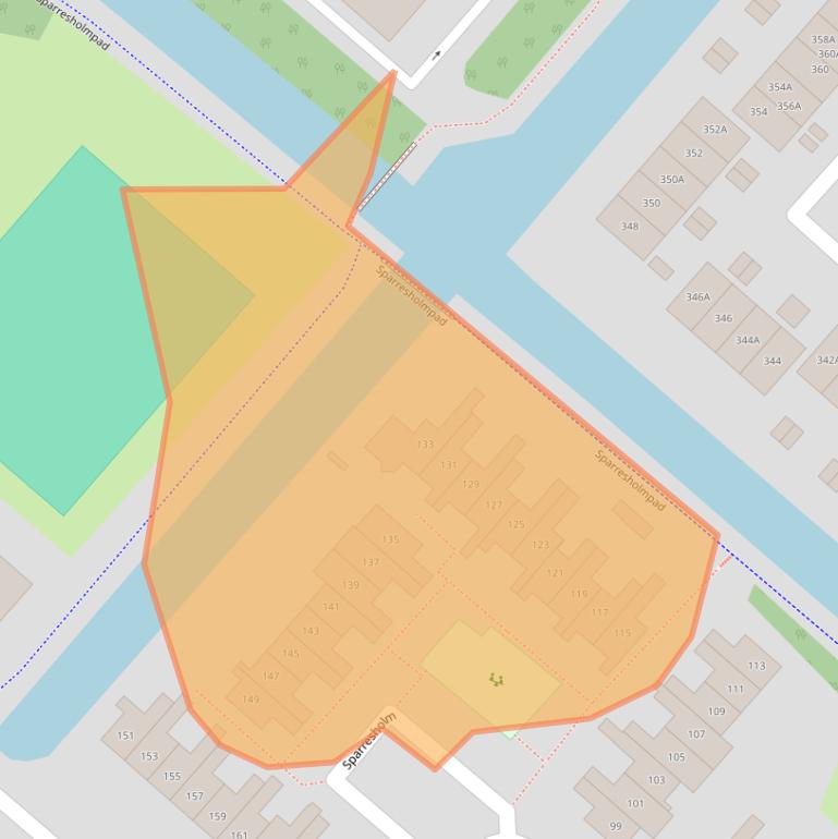Kaart van postcodegebied 2133BL.