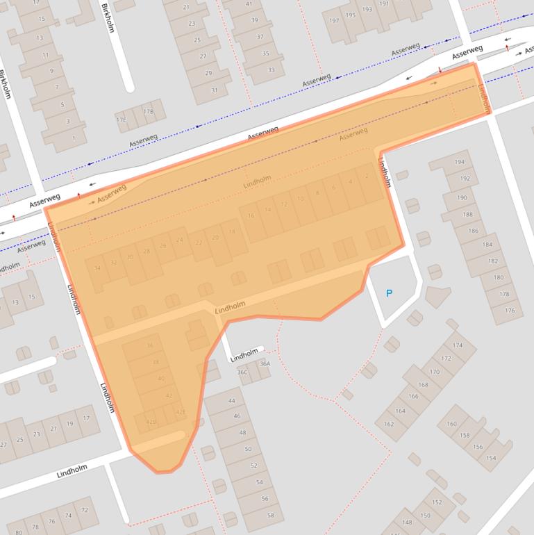 Kaart van postcodegebied 2133CV.