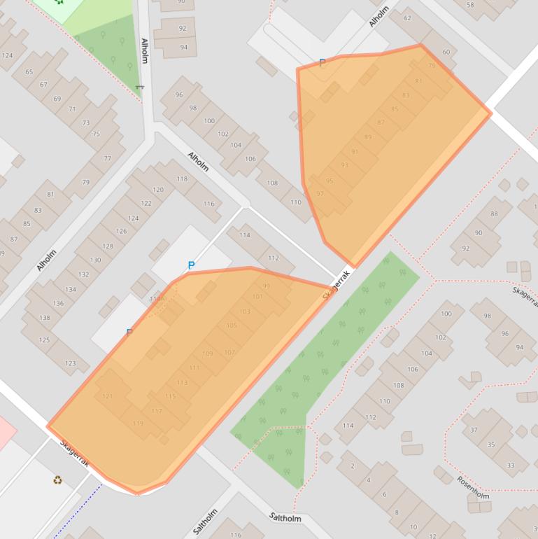 Kaart van postcodegebied 2133DS.
