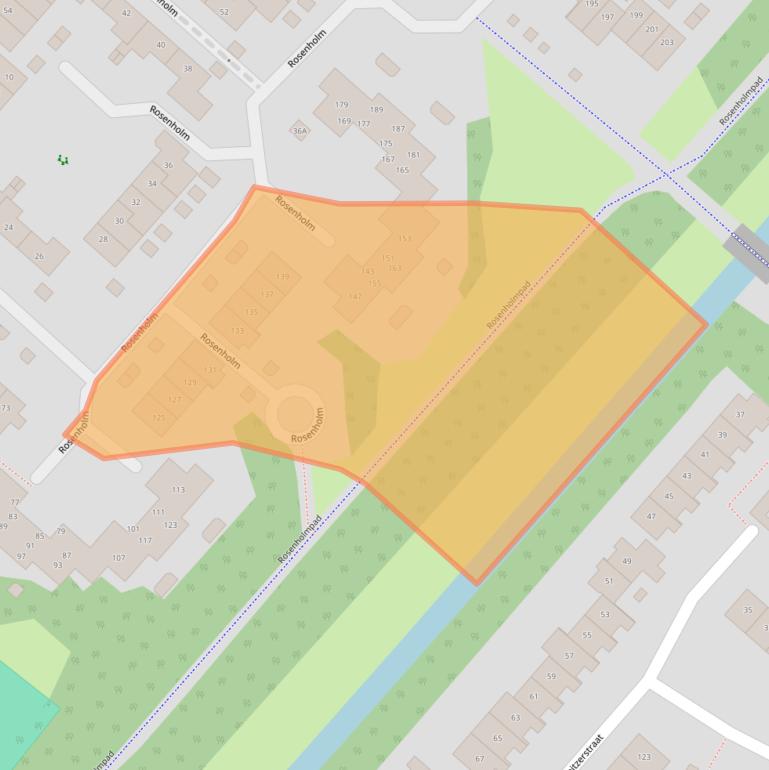 Kaart van postcodegebied 2133EH.