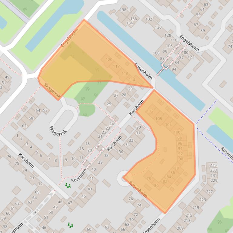 Kaart van postcodegebied 2133EN.