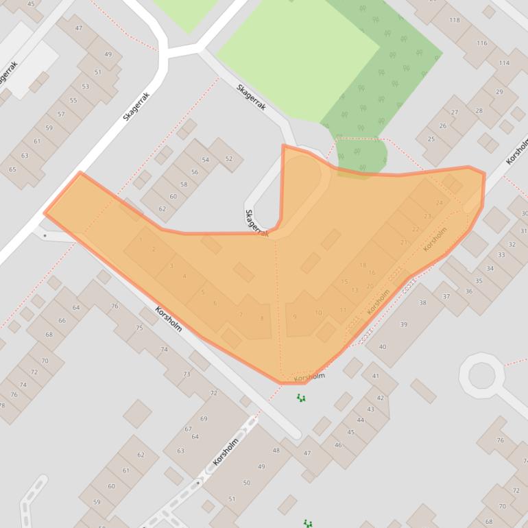 Kaart van postcodegebied 2133EP.