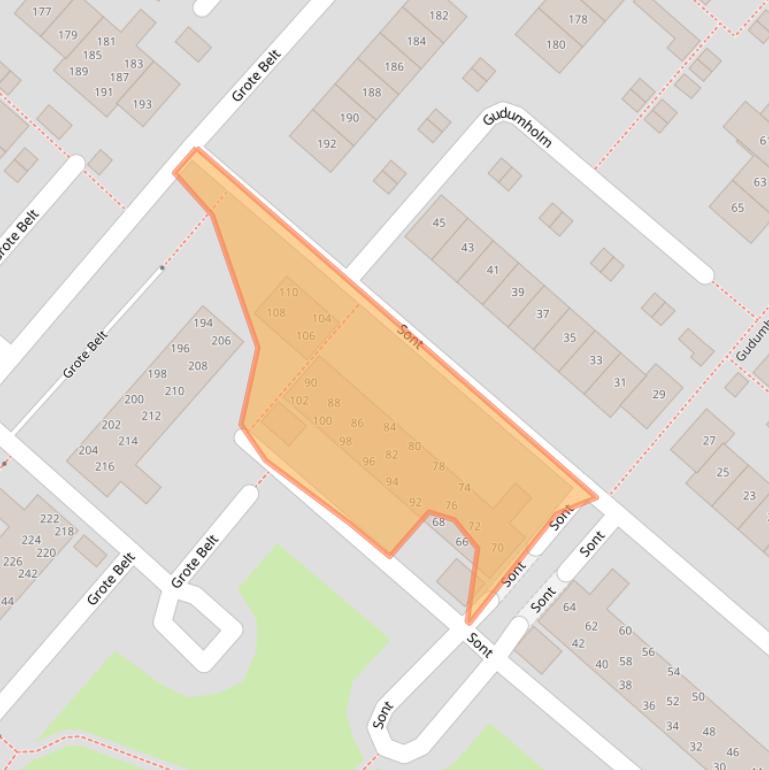 Kaart van postcodegebied 2133HD.