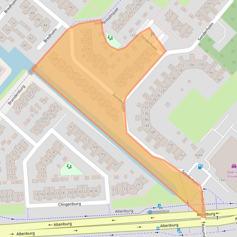 Kaart van postcodegebied 2133JD.