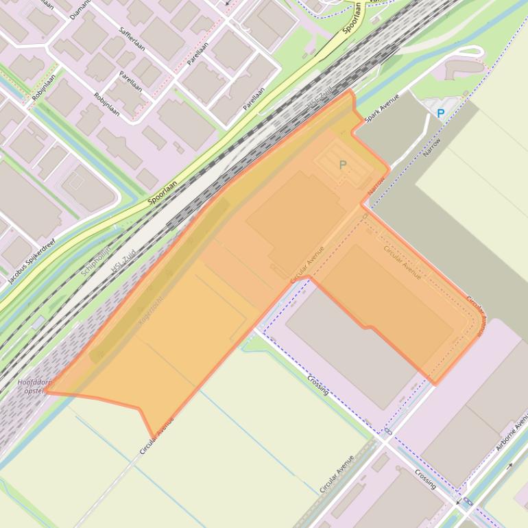 Kaart van postcodegebied 2133LB.