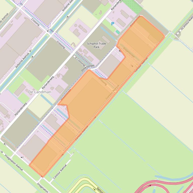 Kaart van postcodegebied 2133LD.