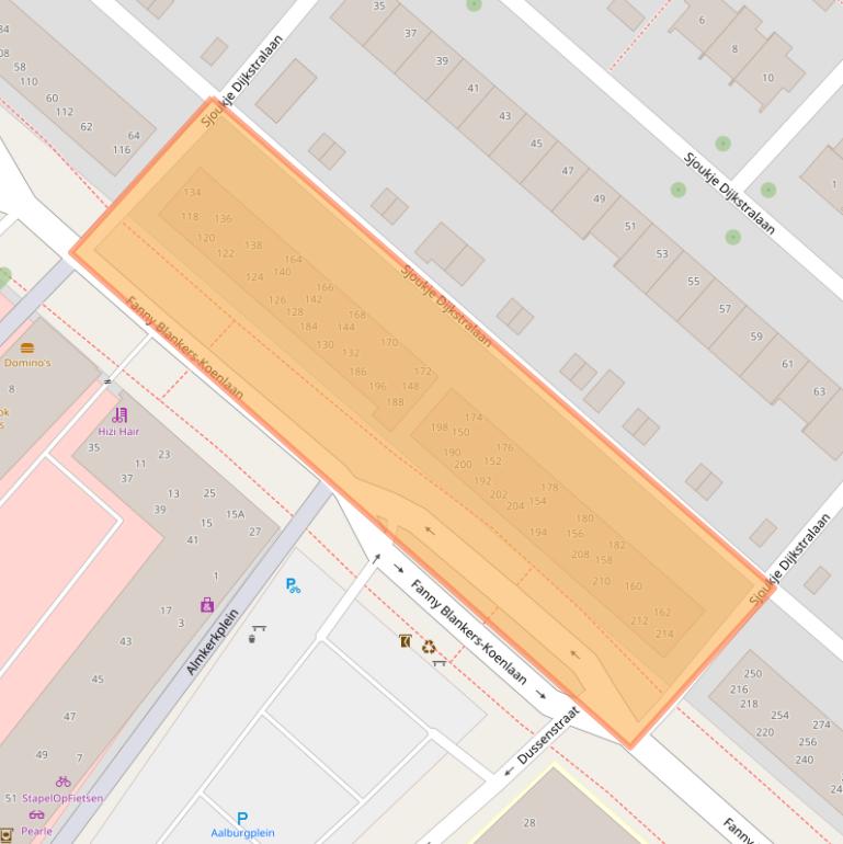 Kaart van postcodegebied 2134CR.