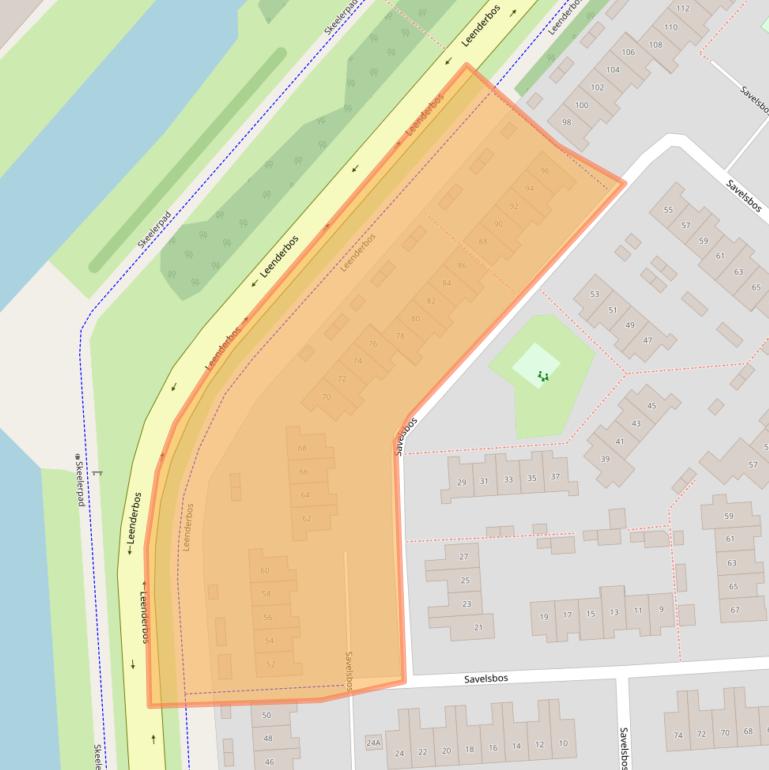 Kaart van postcodegebied 2134ES.