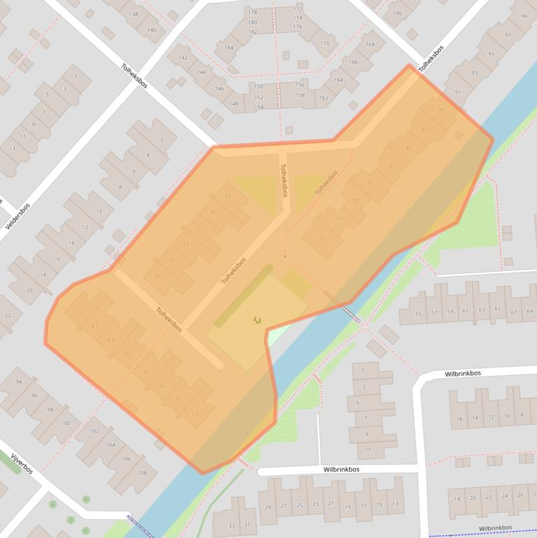 Kaart van postcodegebied 2134GH.