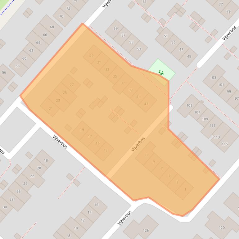 Kaart van postcodegebied 2134GN.