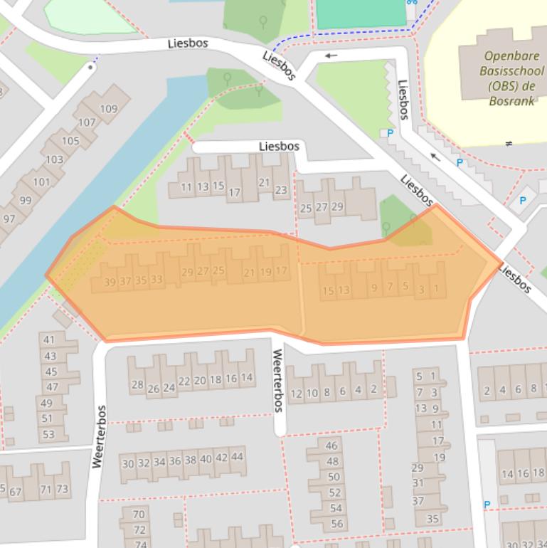 Kaart van postcodegebied 2134HH.