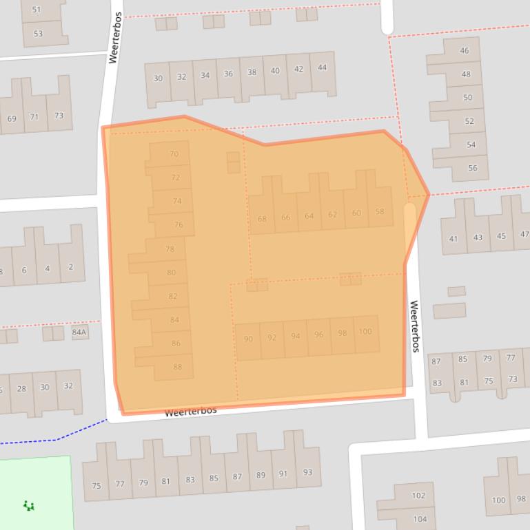 Kaart van postcodegebied 2134HM.