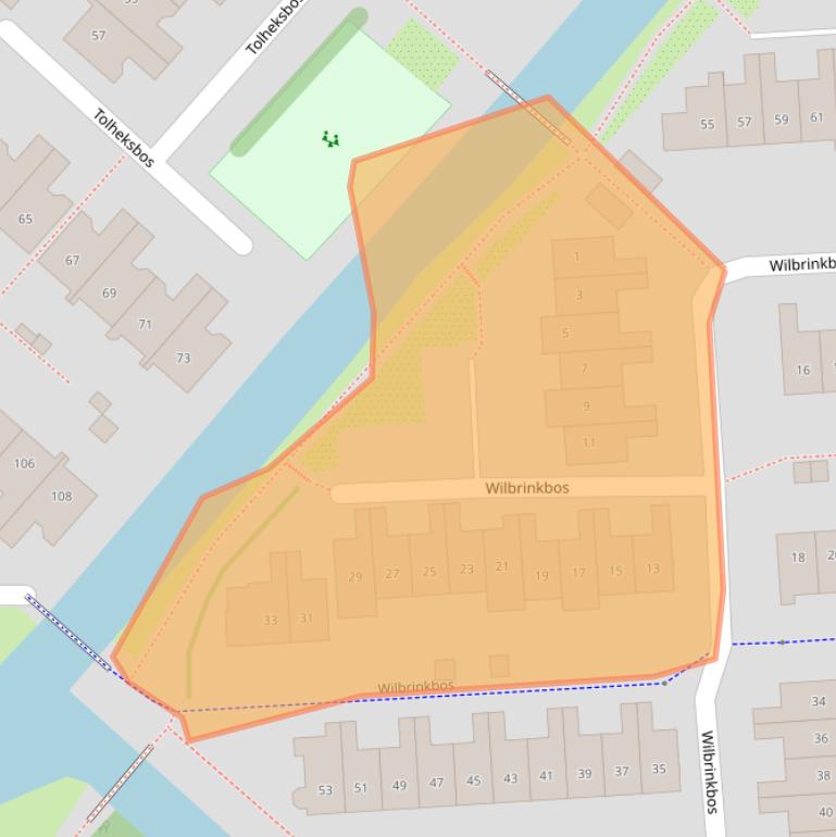 Kaart van postcodegebied 2134HN.