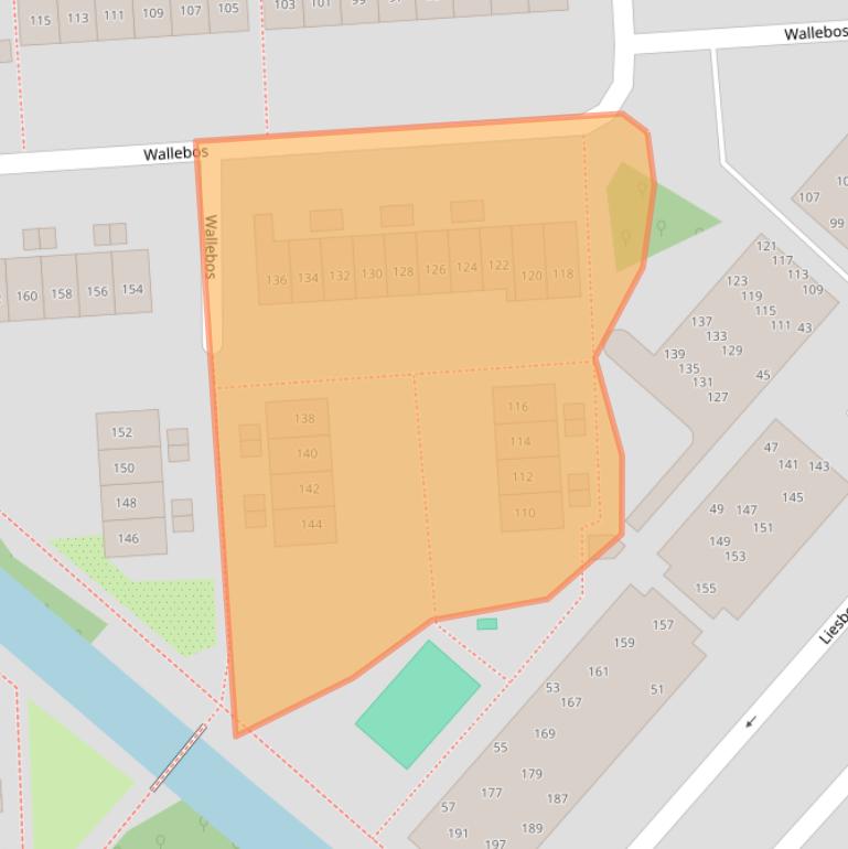 Kaart van postcodegebied 2134HX.