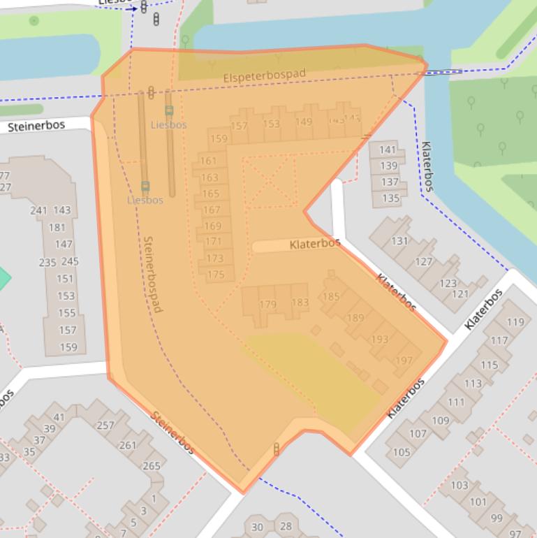 Kaart van postcodegebied 2134JD.