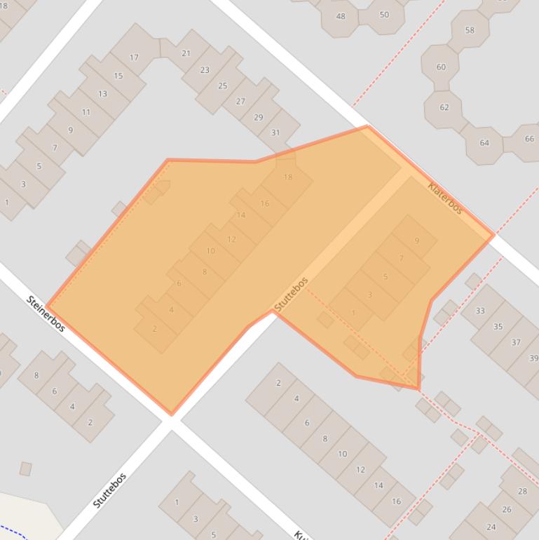 Kaart van postcodegebied 2134JH.