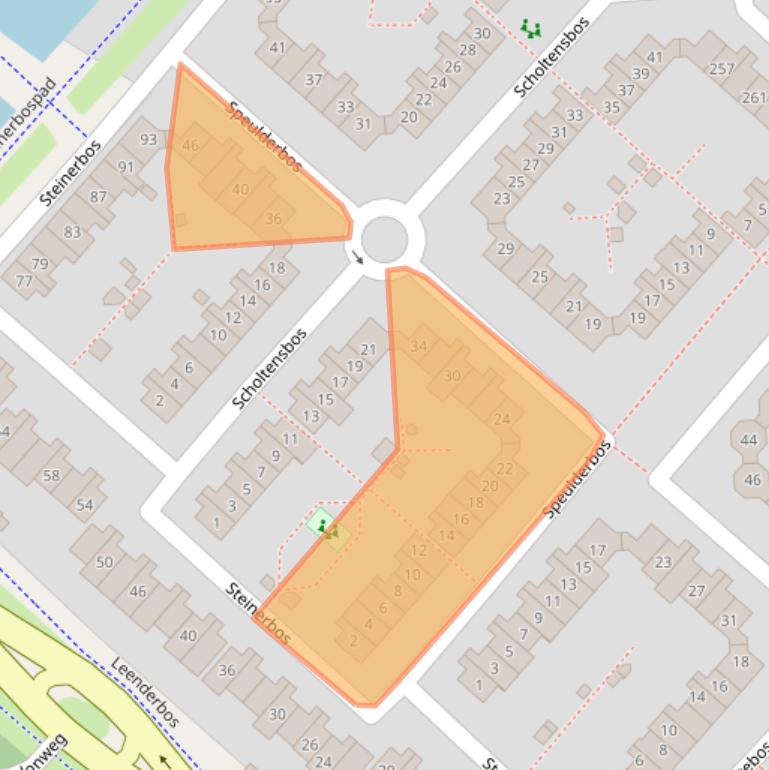 Kaart van postcodegebied 2134JK.