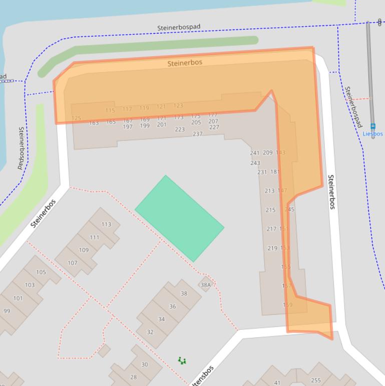 Kaart van postcodegebied 2134JV.