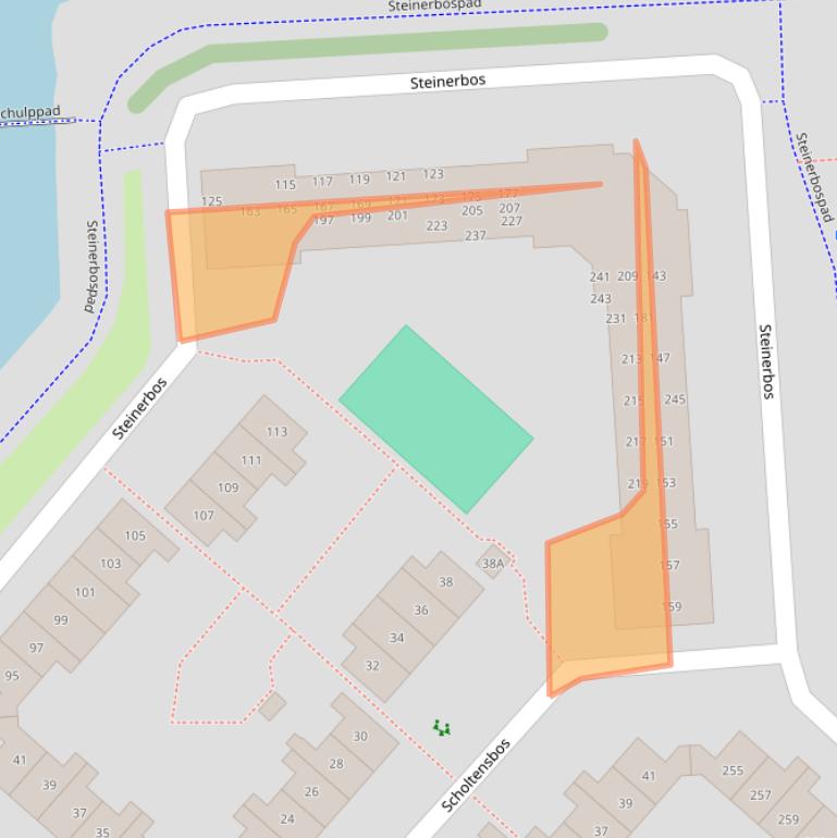 Kaart van postcodegebied 2134JW.