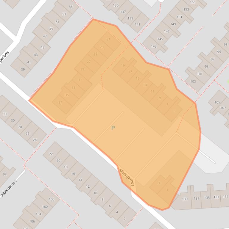 Kaart van postcodegebied 2134MN.