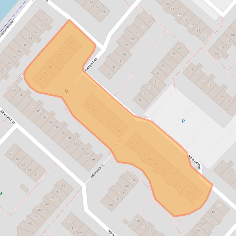 Kaart van postcodegebied 2134MS.