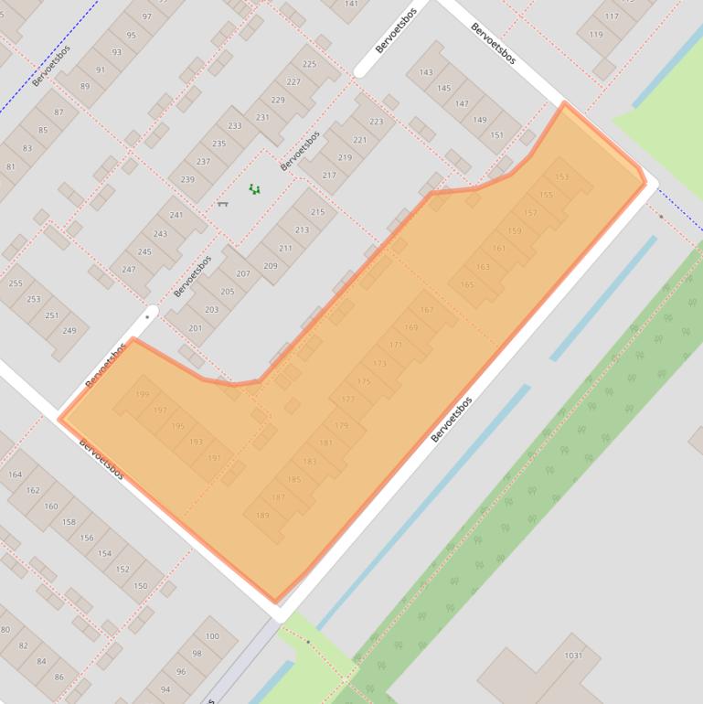 Kaart van postcodegebied 2134PP.