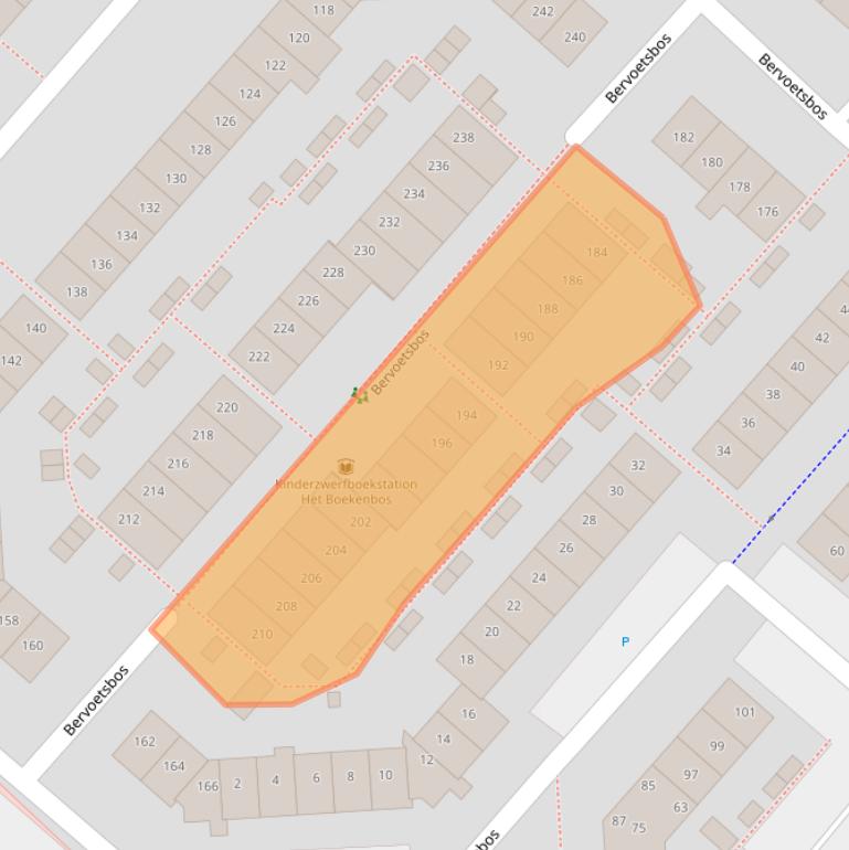 Kaart van postcodegebied 2134PX.