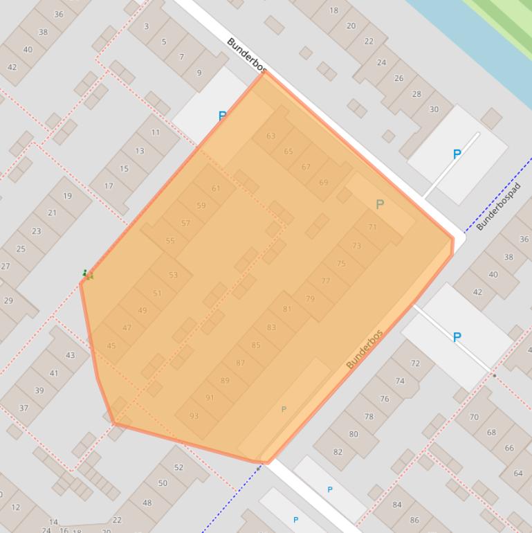 Kaart van postcodegebied 2134RN.