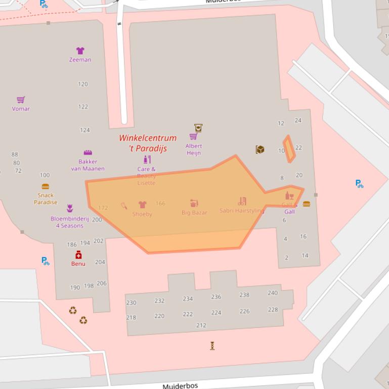 Kaart van postcodegebied 2134SW.