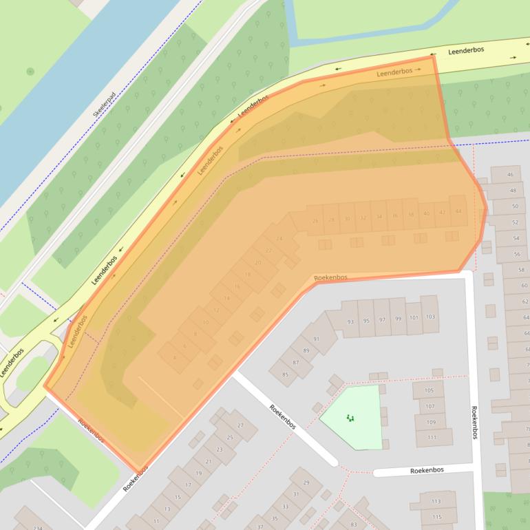 Kaart van postcodegebied 2134VH.