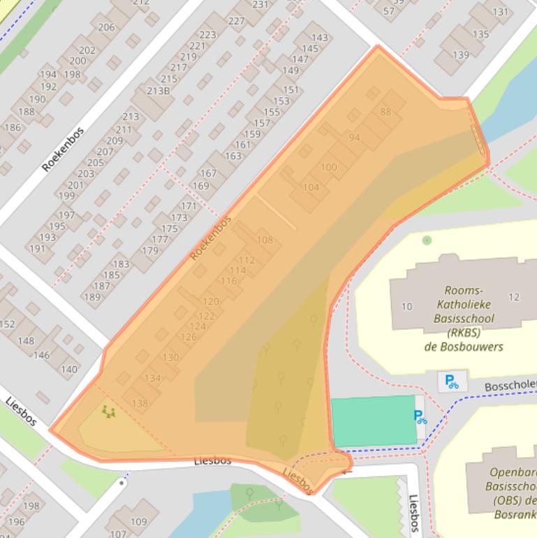 Kaart van postcodegebied 2134VK.