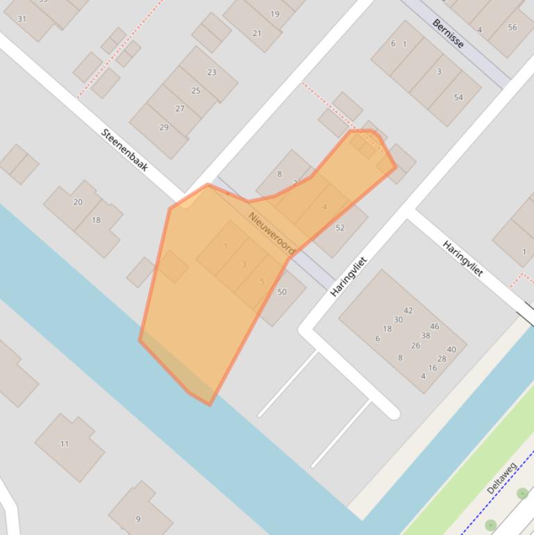 Kaart van postcodegebied 2134XH.